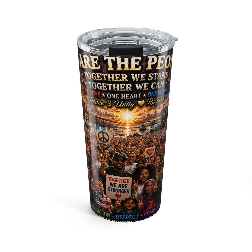 Unity Peace Collage 20oz Tumbler — "Together We Are One" Inspirational Travel Cup