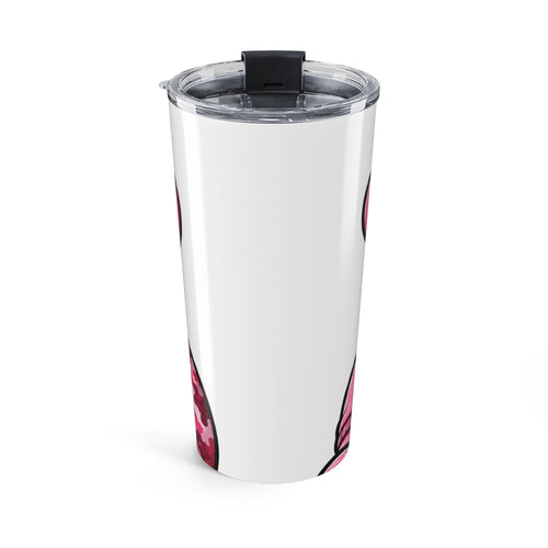 Burns Apparel  Custom Pink Bear Graphic 20oz Tumbler – "One-of-One" Sunglasses & Chain Design