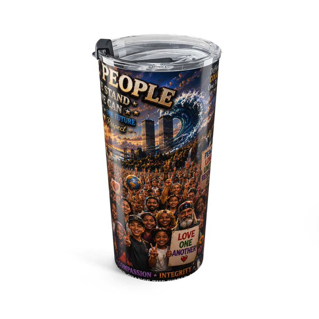 Unity Peace Collage 20oz Tumbler — "Together We Are One" Inspirational Travel Cup