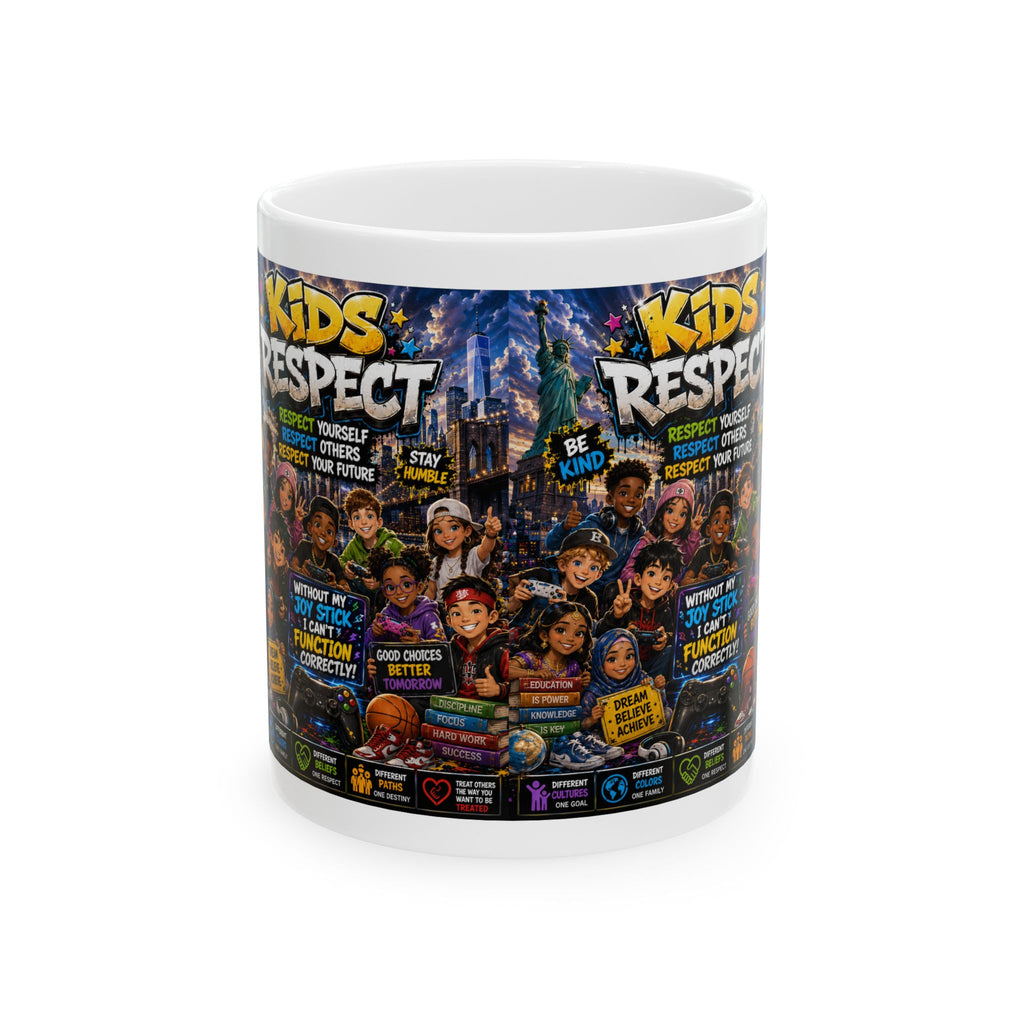 Kids Respect Poster Characters Mug | Diversity, Empowerment, Classroom Values by