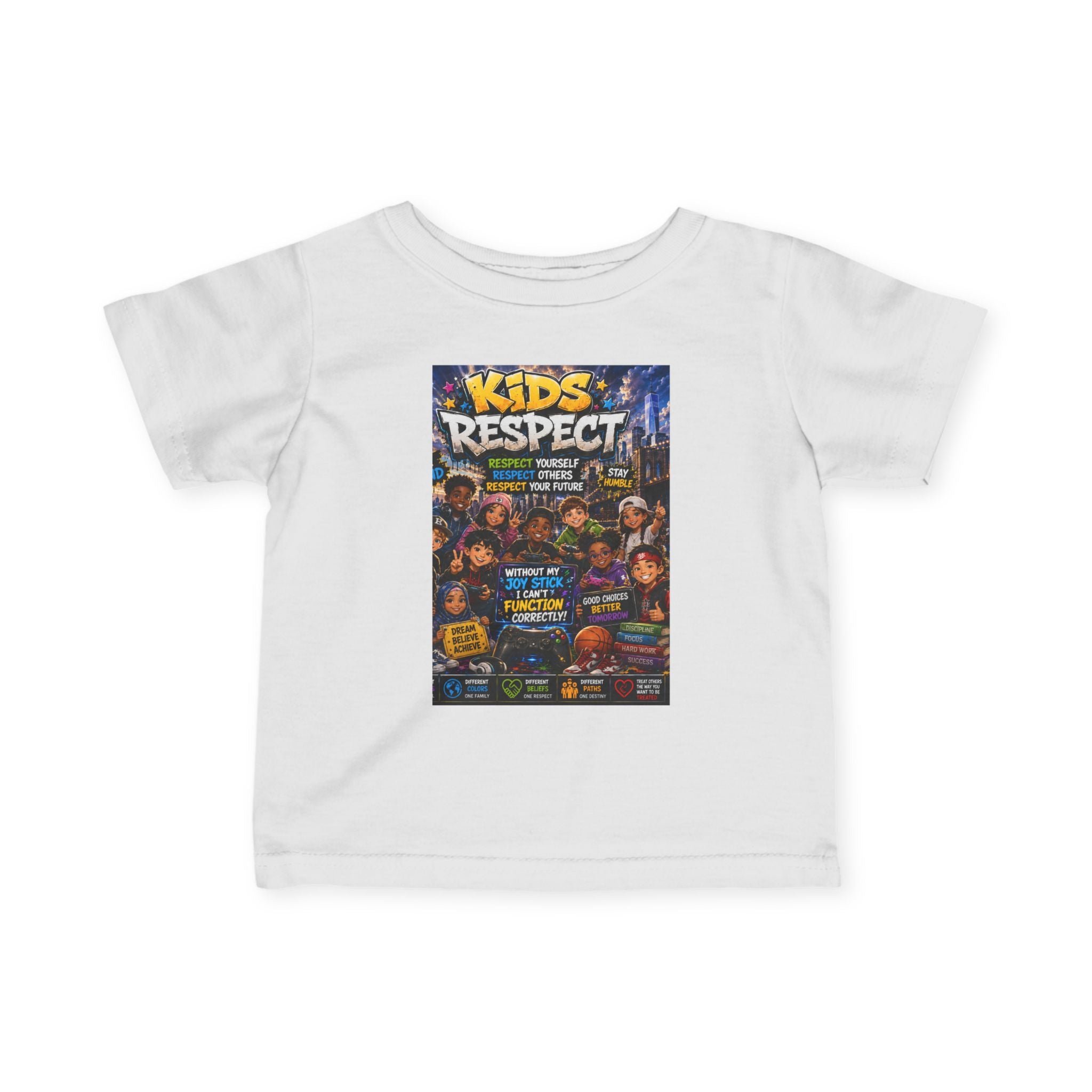 Kids Respect Gamer Shirt – Respect Yourself Respect Others Gaming T-Shirt – Positive Character Education Graphic Tee for Boys & Girls by D.B