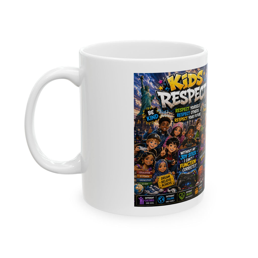 Kids Respect Poster Characters Mug | Diversity, Empowerment, Classroom Values by